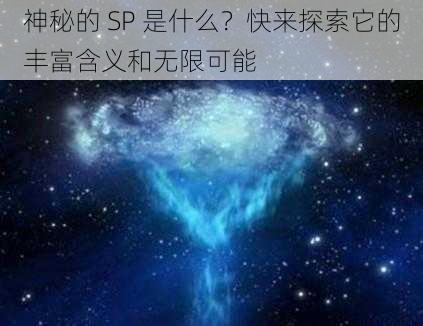 神秘的 SP 是什么？快来探索它的丰富含义和无限可能